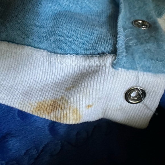 Vintage JCPenney Blue Baby Jogger Outfit with White Trim-Button Up-Rare Find - Picture 11 of 15